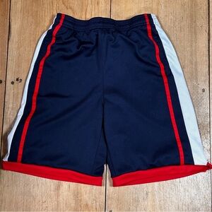 Boys Red, White, & Blue shorts basketball shorts, Large, label worn off
